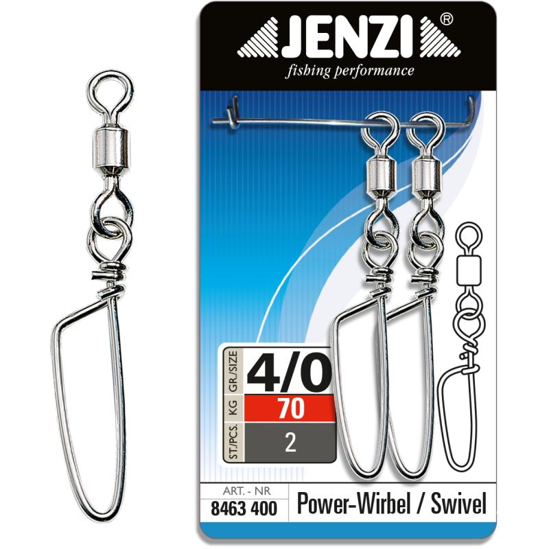 JENZI Power Swivel Strong. Nickel size 4/0 70kg