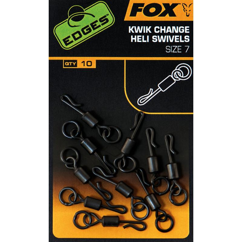 Fox Edges Kwik change heli swivels maat 7 x 10