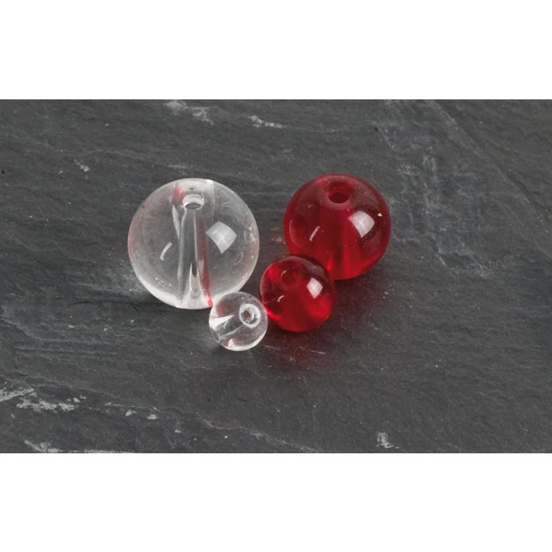 Perles de classe Iron Claw transparentes 8mm