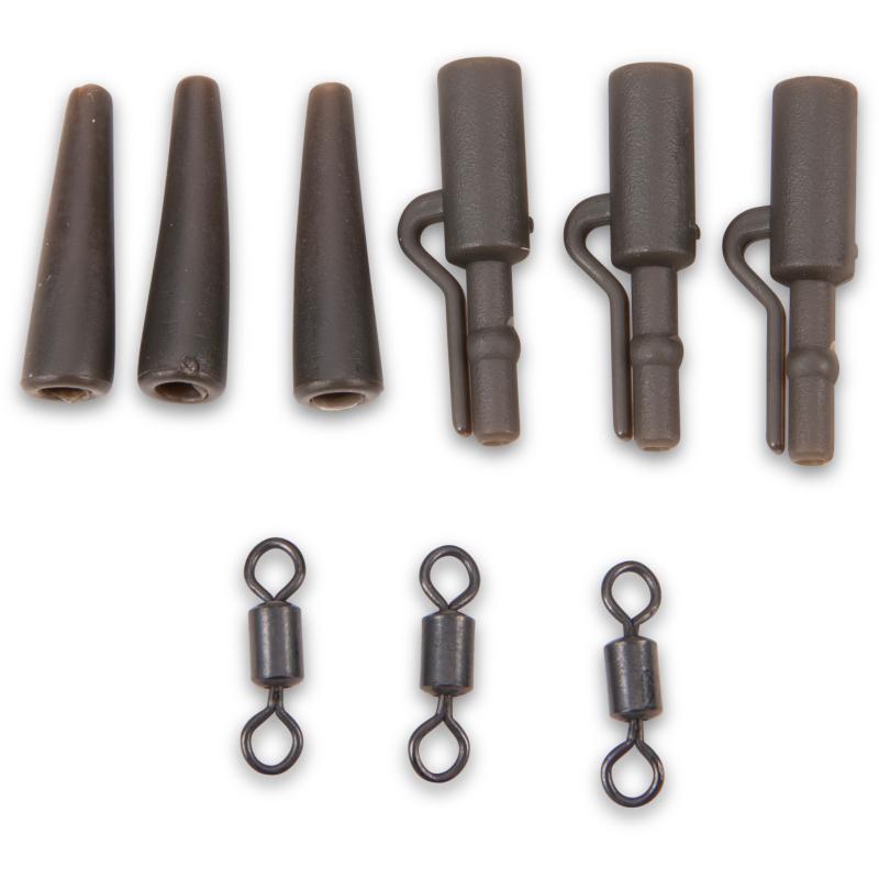 AC Safety Lead Clip Power Pack 3 Kits Army Green