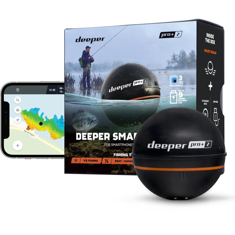 Deeper Smart Sonar Pro+2.0, WIFI+GPS plus visweegschaal
