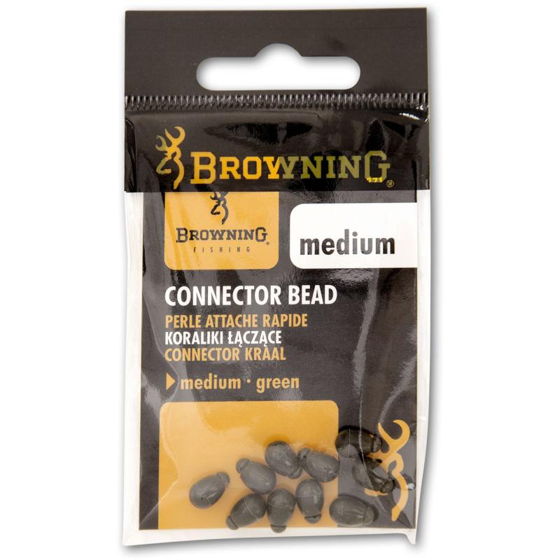 Browning Connector Bead groen 10 stuks medium