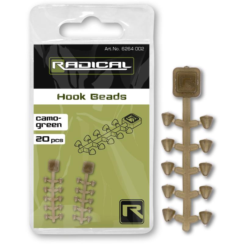 Radical Hook Beads camo-groen