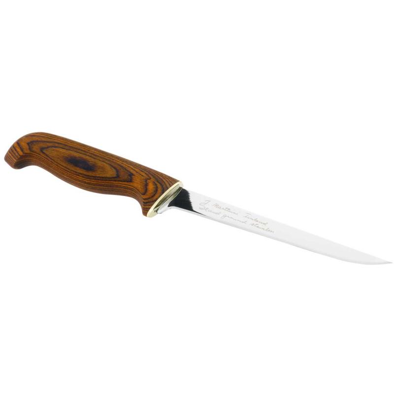 Marttiini Finnish filleting knife Blade length 15cm Pakka wood