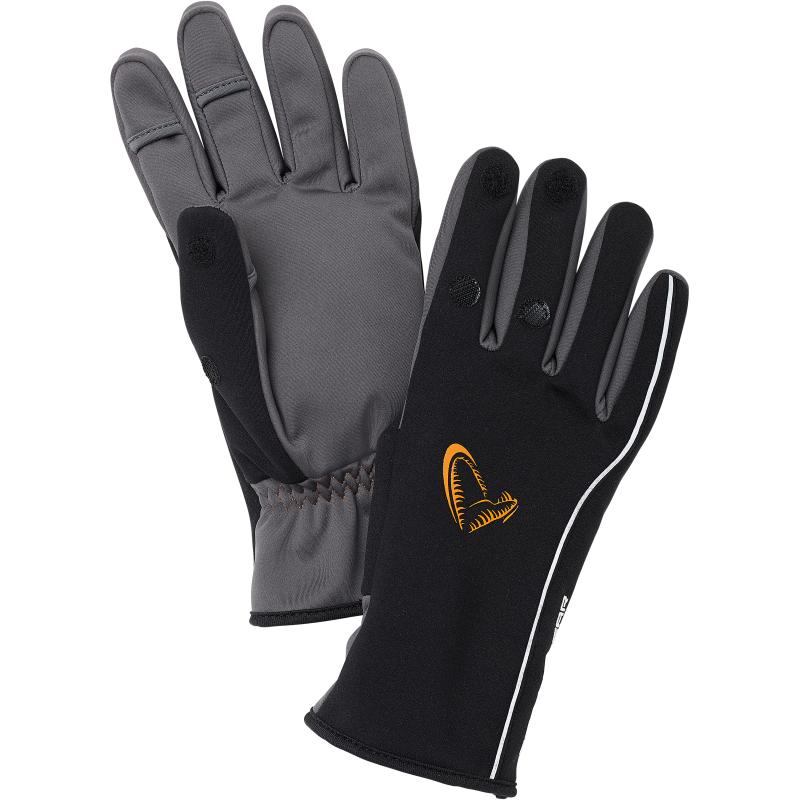 Savage Gear Softshell Winter Glove L Black
