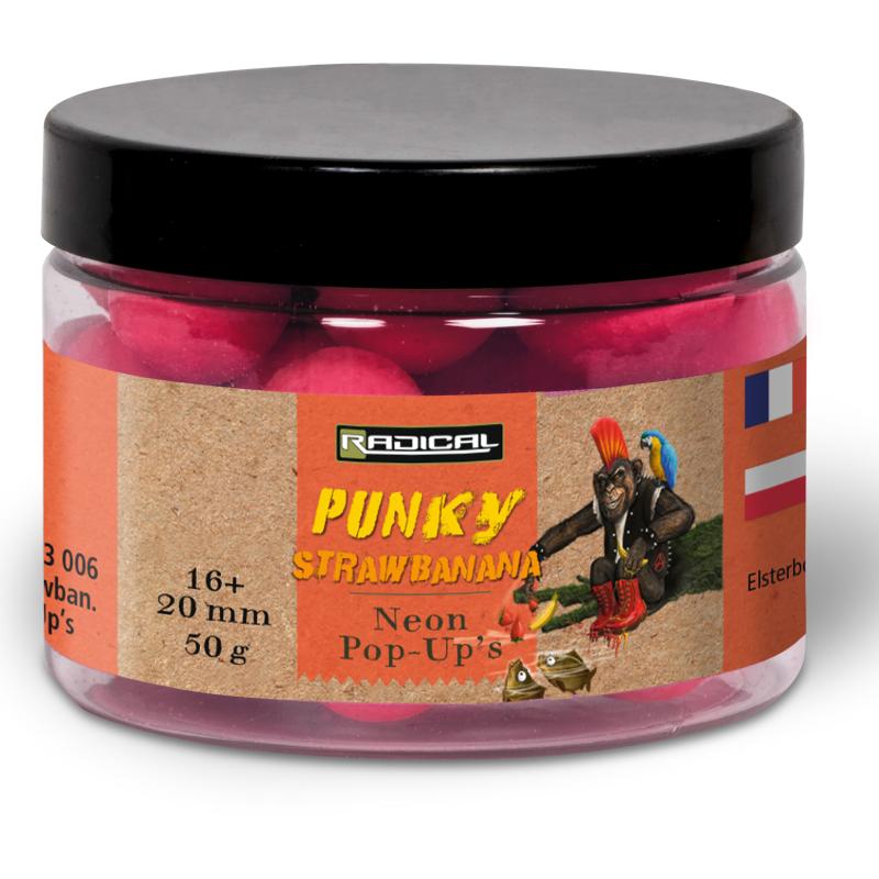 Radical Punky Strawbanana Neon Pop Ups Ø 16mm / 20mm neon pink 50g