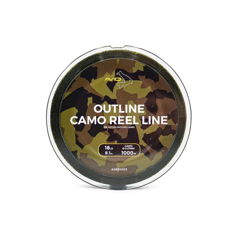 Avid Outline Camo Reel Line 18Lb 1000M