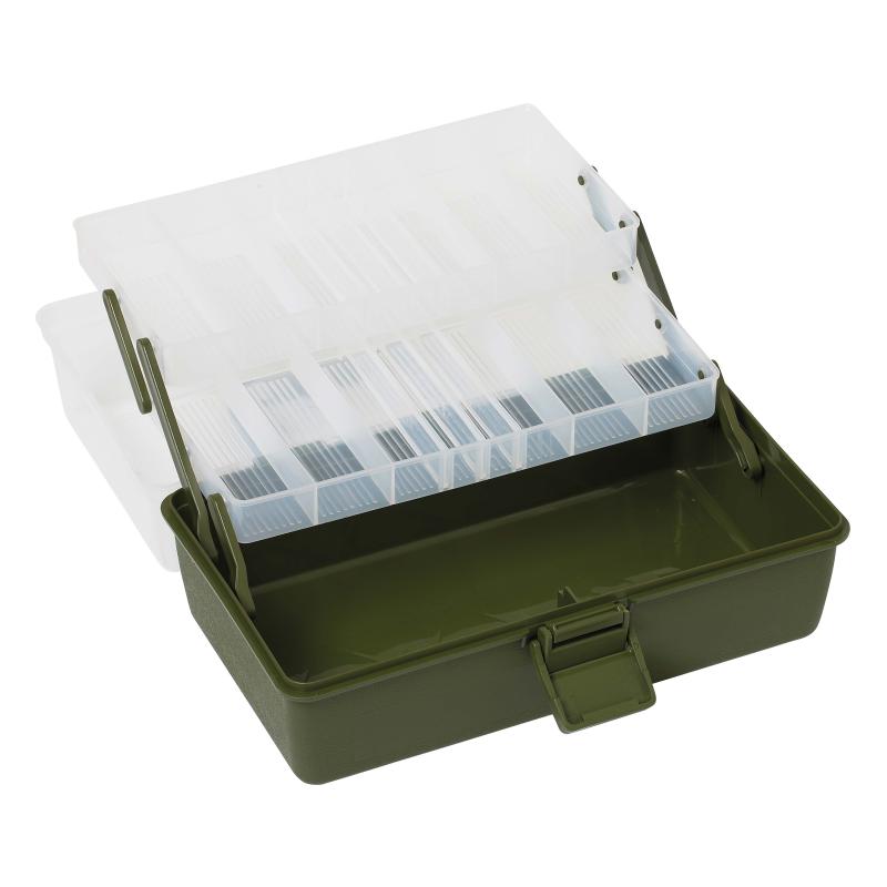 Kinetic Tackle Box 2 Drawers S Clear/Green