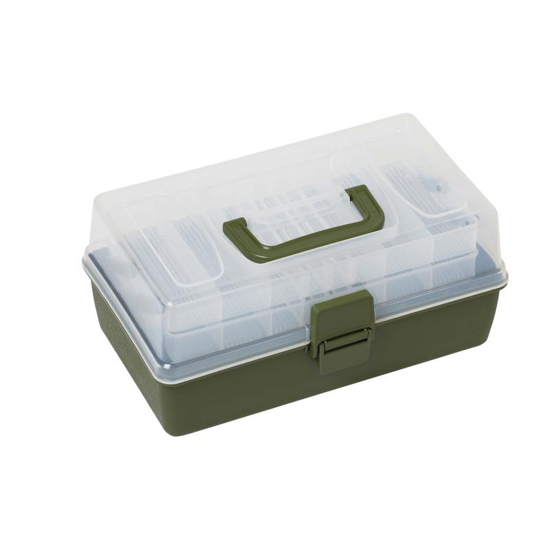 Kinetic Tackle Box 3 Drawers M Clear/Green