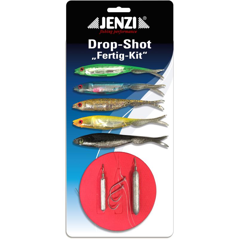 Kit de finition JENZI Drop Shot, prêt à pêcher "