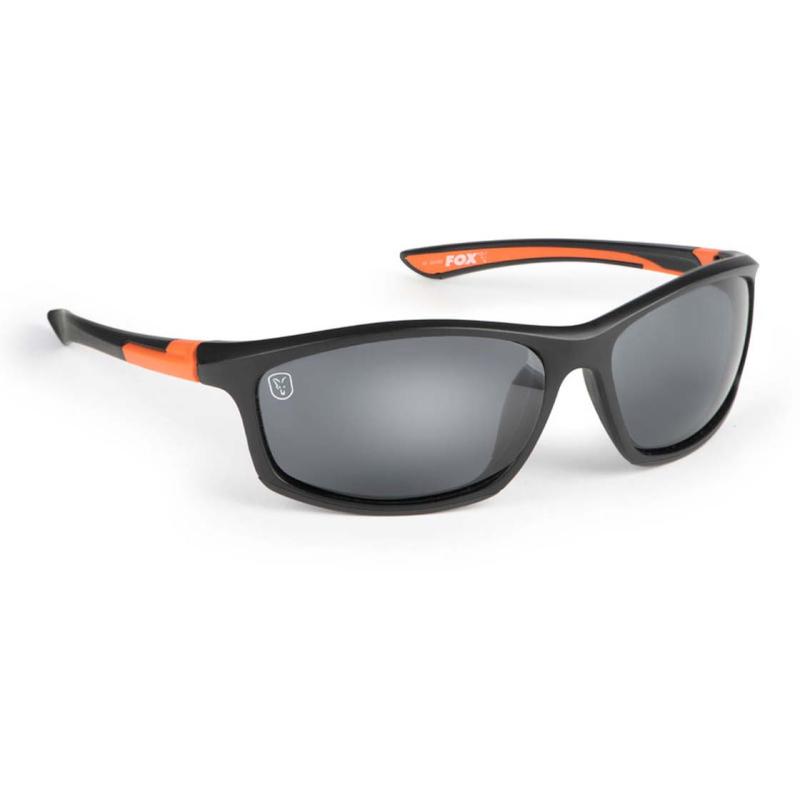 FOX Sunglasses Black / Orange wraps / gray lense