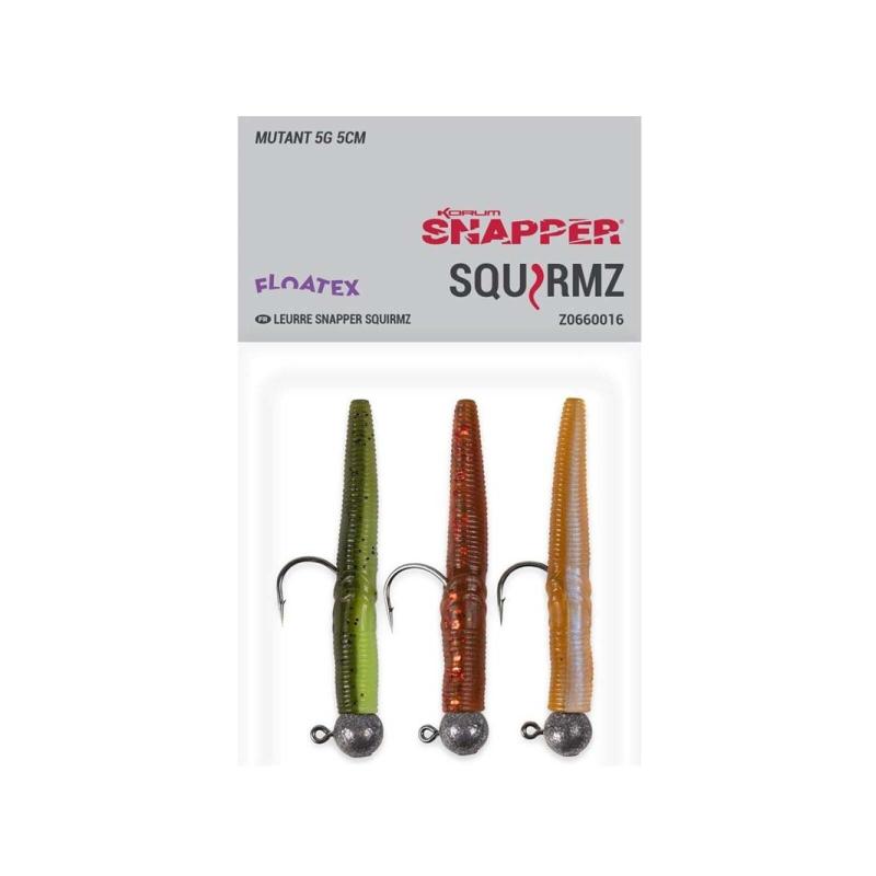 Korum Snapper Squirmz 5 cm - Mutant
