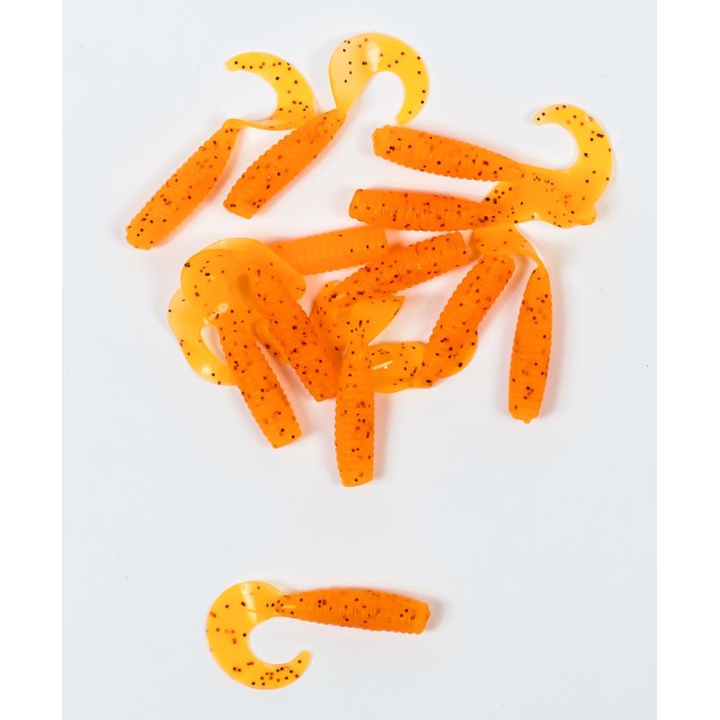 Lion Sports Onyx Lumi Curly Tail Worm 45 mm 1.2 g Orange