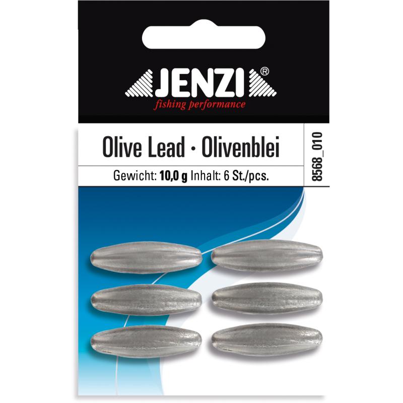 Packed olive lead number 5 pcs / SB 10,0 g