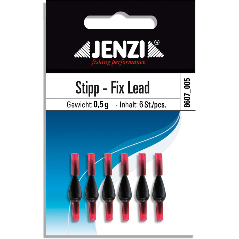 Stipp-Fix-Lead drop lead with silicone tube number 6 pcs / SB 0,5 g