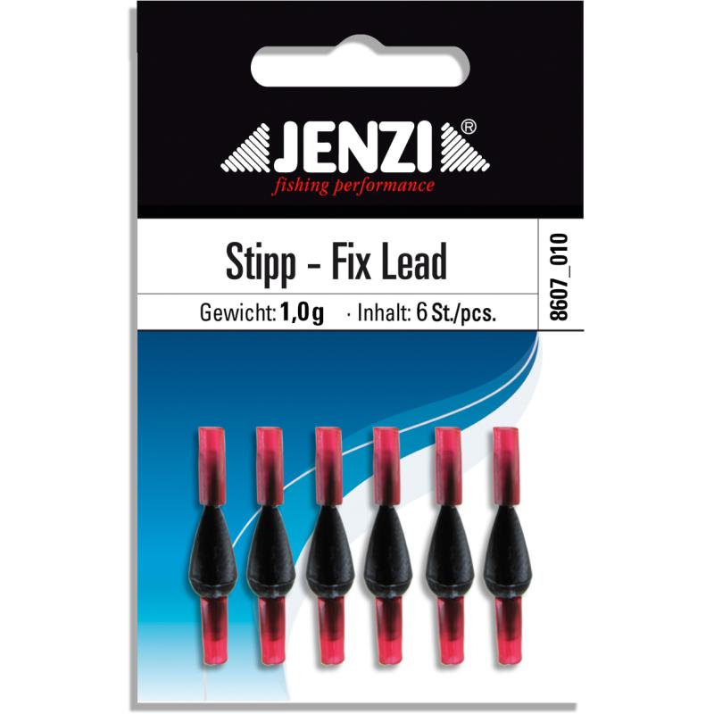 Stipp-Fix-Lead drop lead with silicone tube number 6 pcs / SB 1,0 g