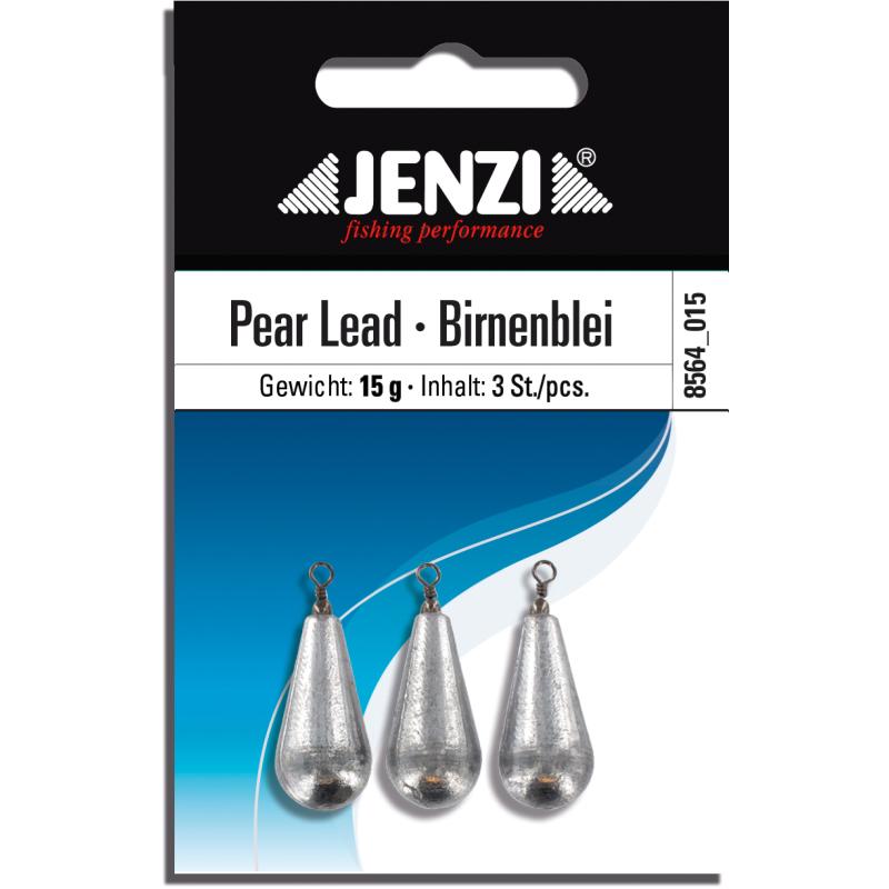 Pear lead packed with swivel Number 3 pcs / SB 15 g