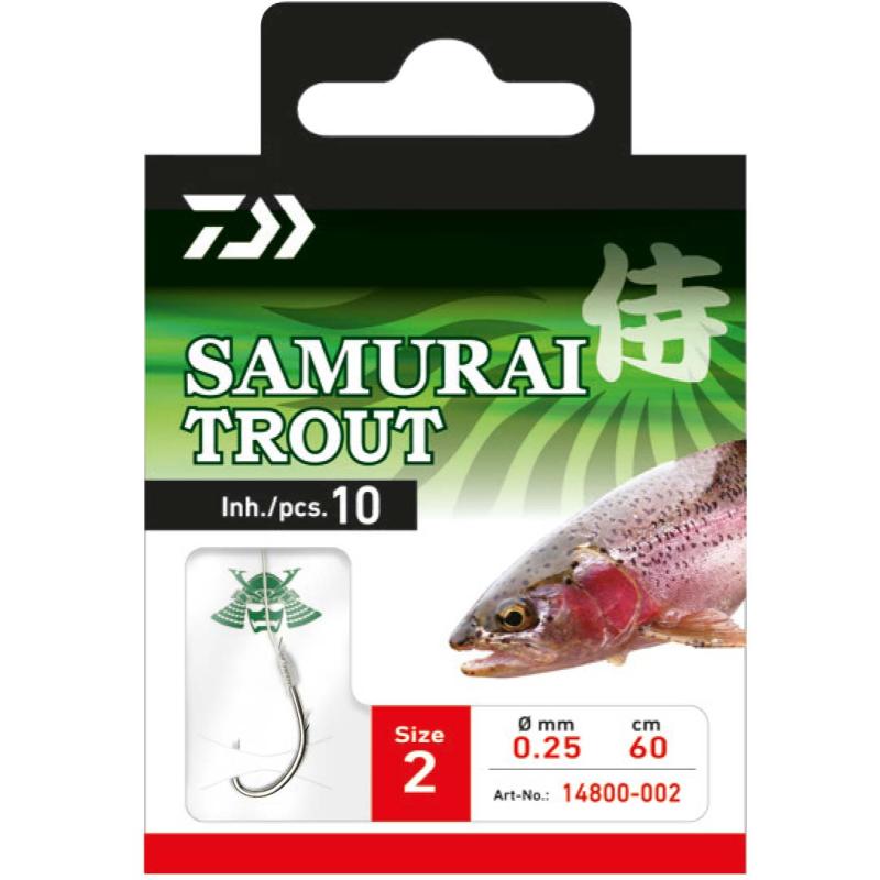 Daiwa Samurai trout hook size 10 60cm