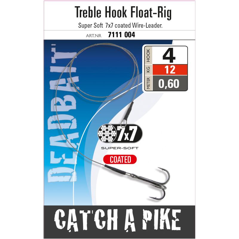 Trebble-Hook Float Rig 7x7 Hakengröße 4