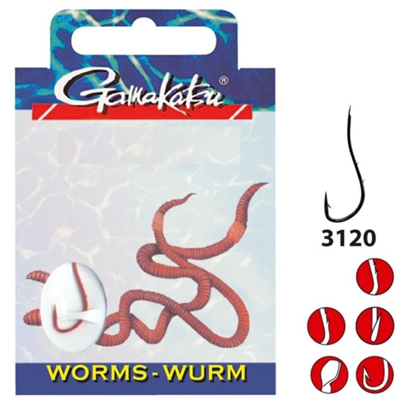 Gamakatsu haak Bks-3120R worm 70 cm # 4