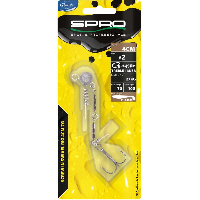 Spro Inschroefbare Swivel Rig 4cm 7G