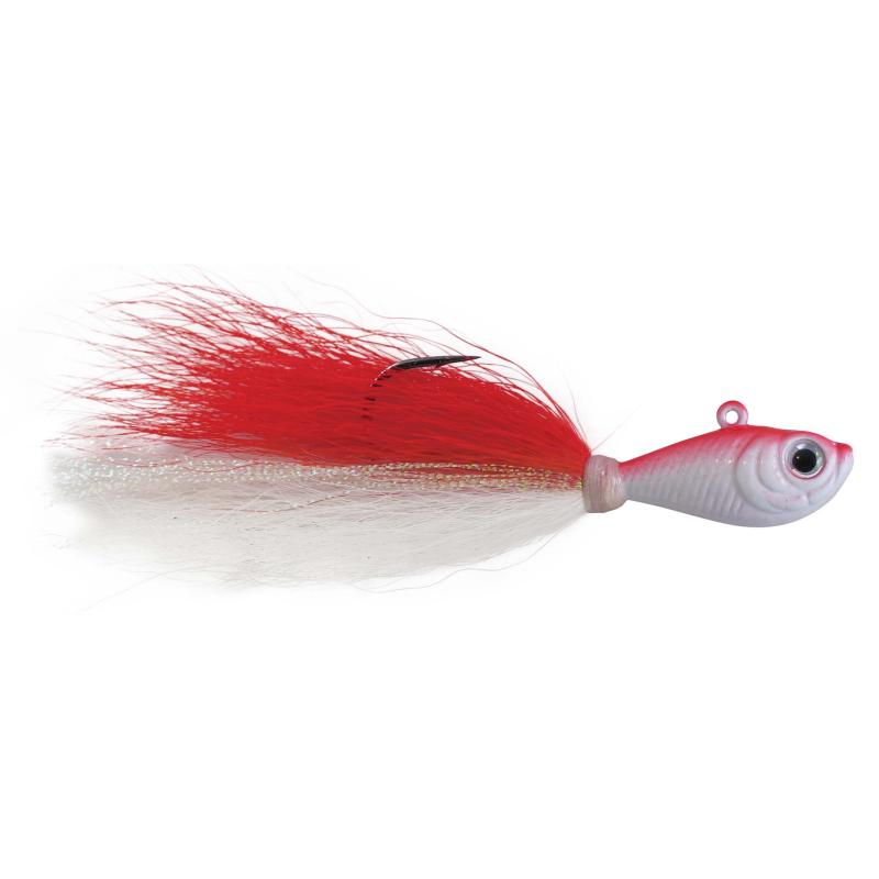 Spro Bucktail Jig Rood Wit 1/2