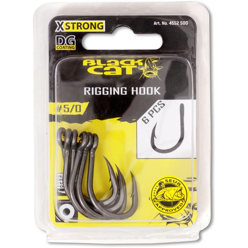Black Cat # 4/0 Rigging Hook DG coating 6 pieces