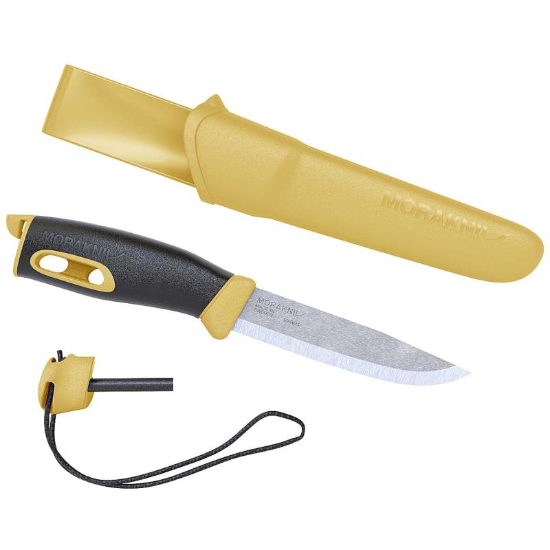 Morakniv Belt Knife Companion Spark Yellow Blade length 10,3cm