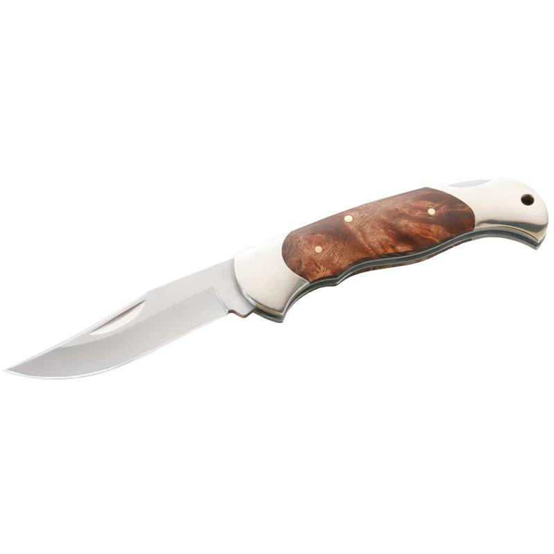 Herbertz pocket knife, Aisi 420, root wood, blade length 7,7cm