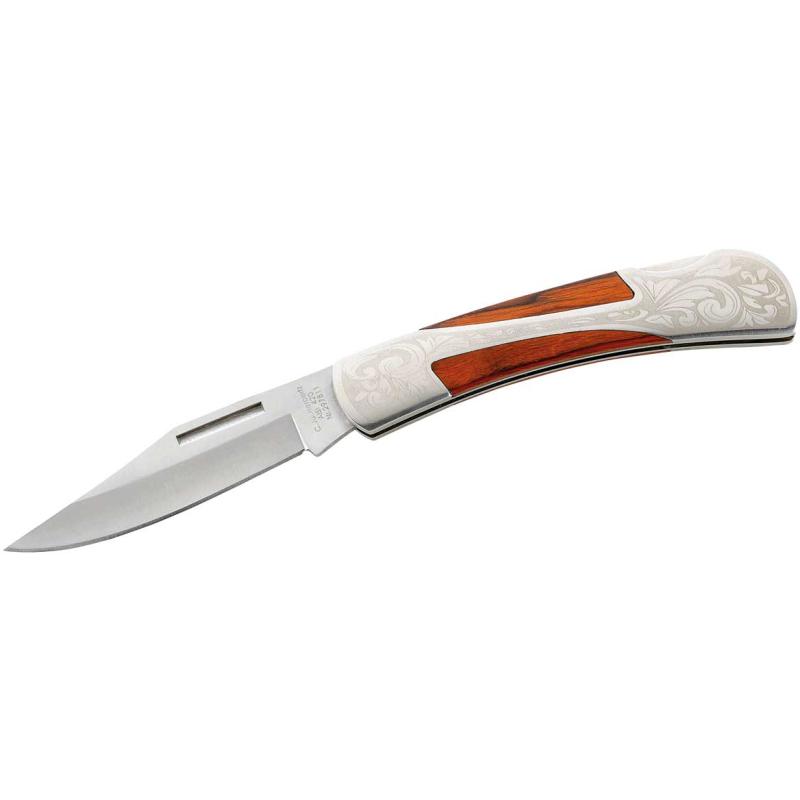 Couteau de poche Herbertz, Aisi 420, raccords en acier inoxydable avec lame 8,5cm
