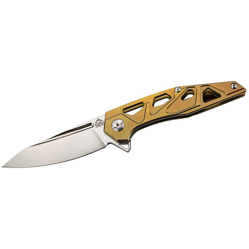 Puma Tec one-hand knife bronze finish, blade length 8,7cm