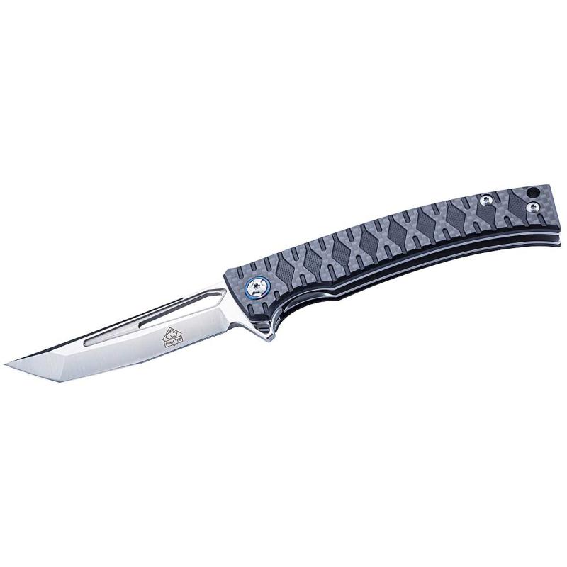 Puma Tec one-hand knife carbon, blade length 9,8cm