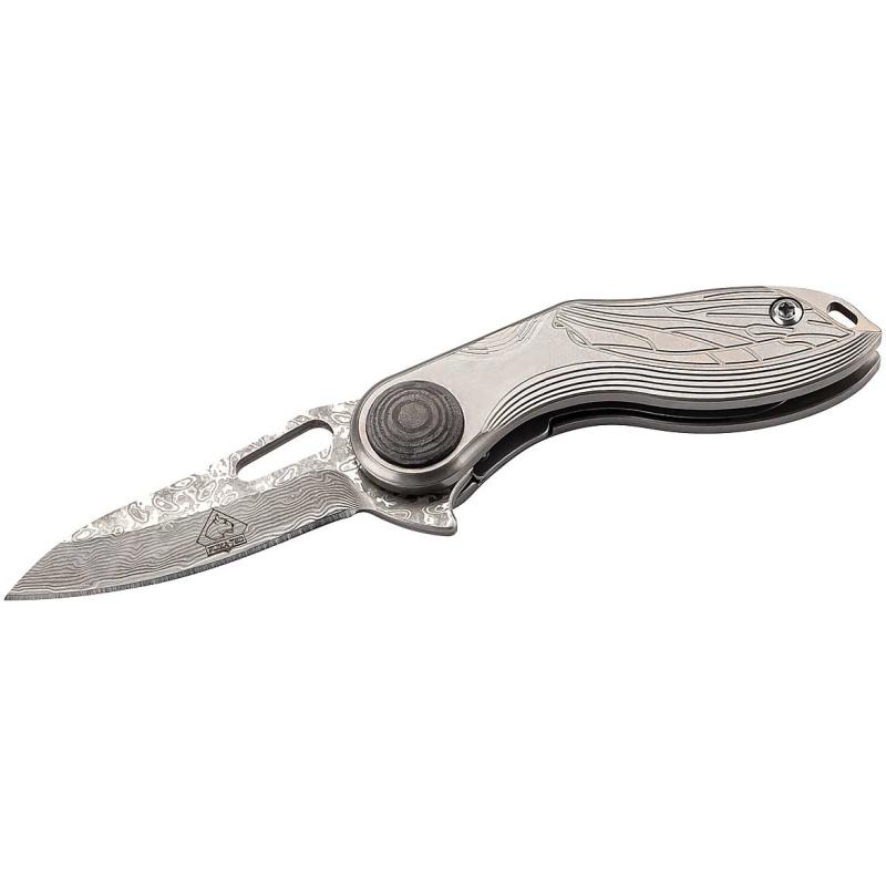 Puma Tec mini one-hand knife Damascus blade length 4cm