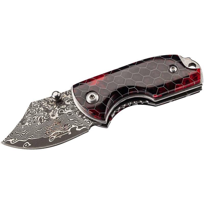 Puma Tec one-hand knife Damascus blade length 4,5cm
