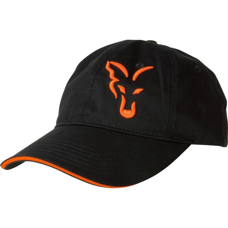 FOX zwart / oranje baseballcap