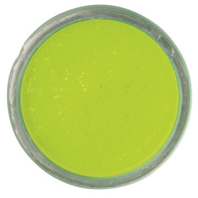 Berkley Natural Scent Trout Bait glitter Bloodworm Chartreuse