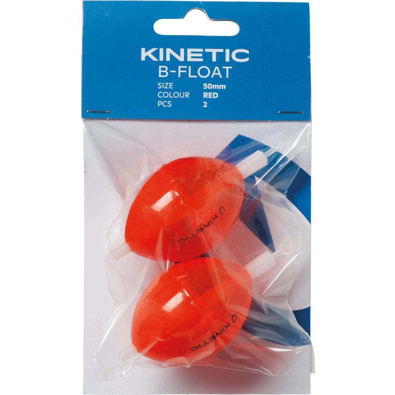 Kinetic B-Float 40mm Red 2pcs
