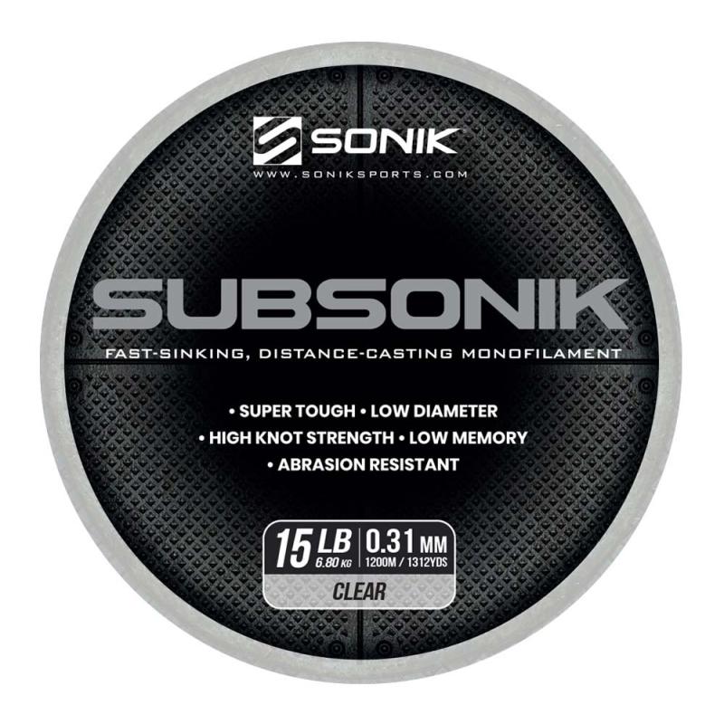 Sonik SUBSONIK CLEAR 15LB 1200m 0.31mm
