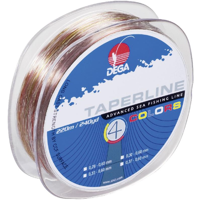 DEGA Taper Line chalk line 4-colored 0,30-0,60mm 220m