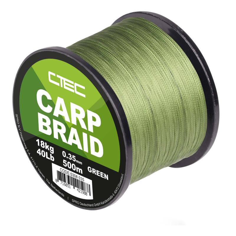 Ctec Carp Braid Green 0,25mm 500M