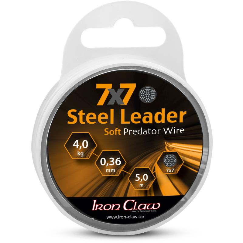 Iron Claw 7x7 Steel Leader 9kg 5m