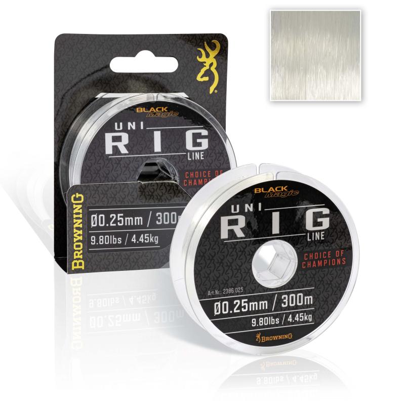 Bruining Ø 0,18mm Black Magic® Uni Rig Line L: 300m 2,25kg helder 1 stuk