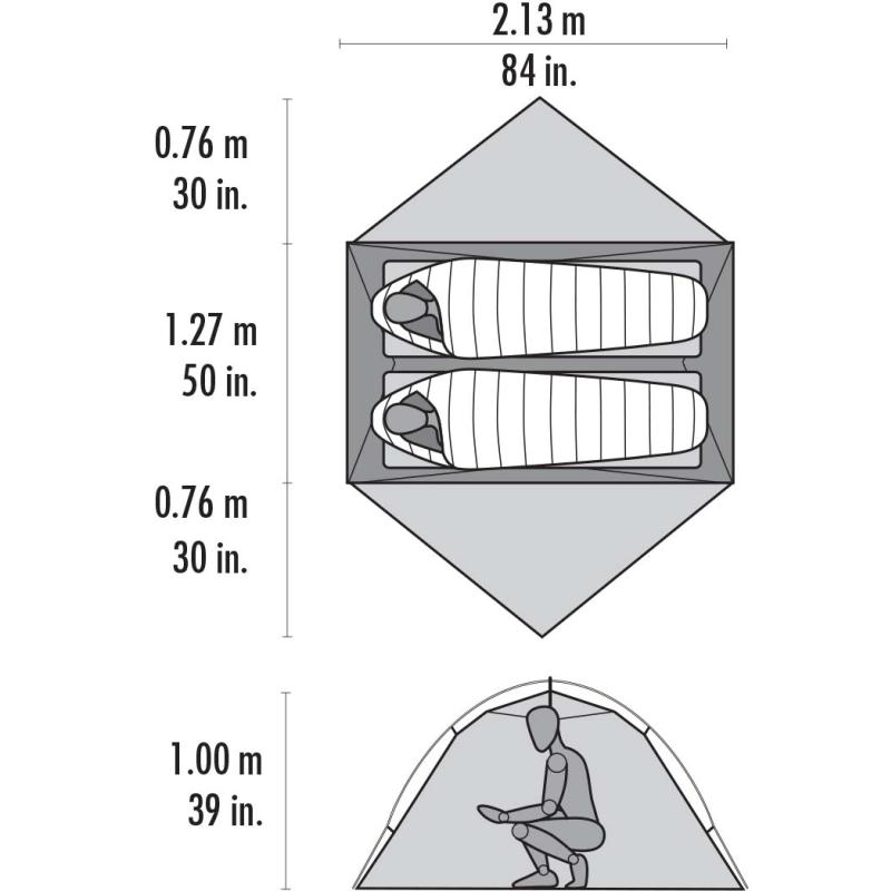 MSR Hubba Hubba NX Tent - Grijs 2 Persoon