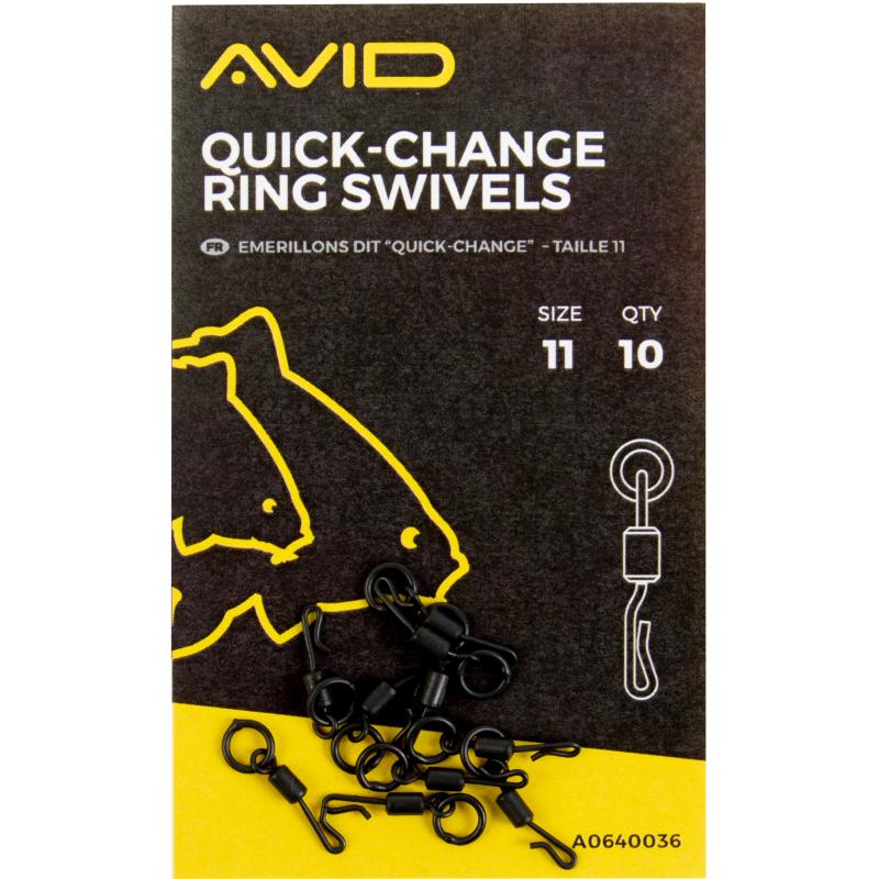 Avid Carp Size 11 Quick Change Ring Swivel