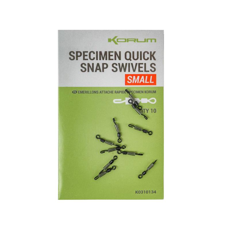 Korum Specimen Quick Snap Swivel - Small