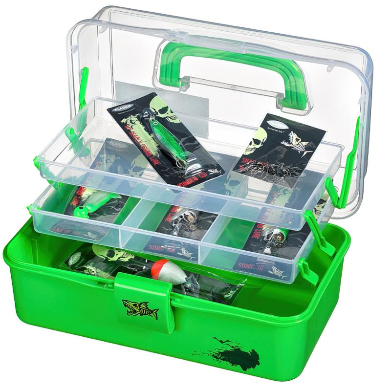 FLADEN tackle box junior lime green 28x16x13cm freshwater
