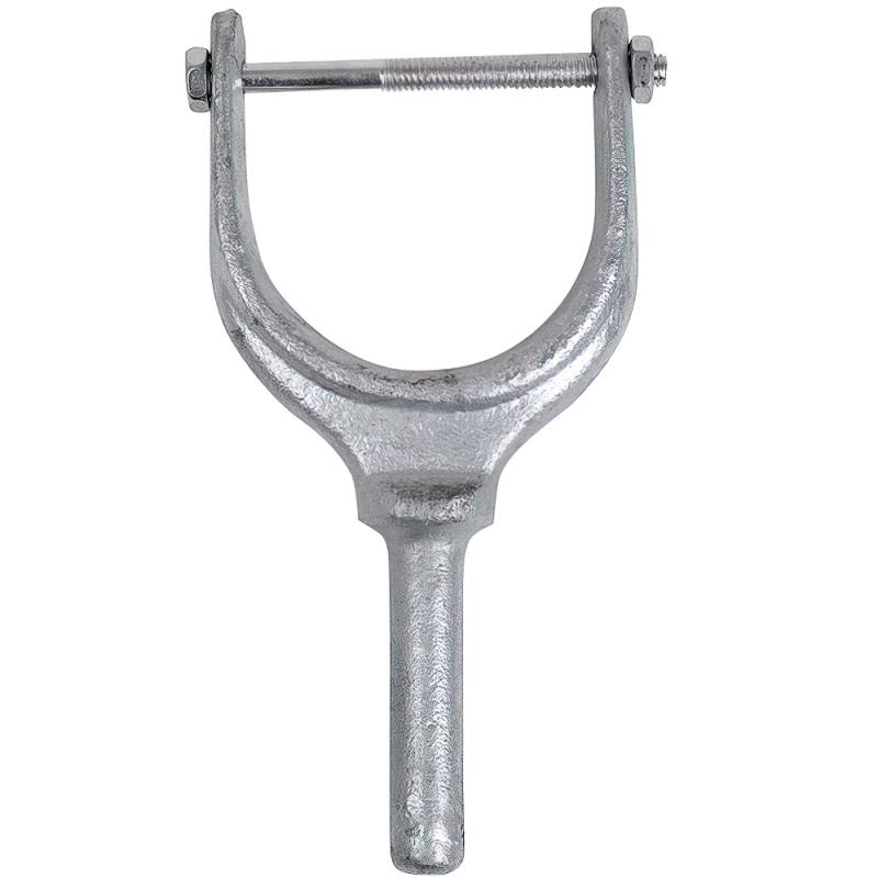 FLADEN oarlock fork galvanized with locking 155x65mm 12mm