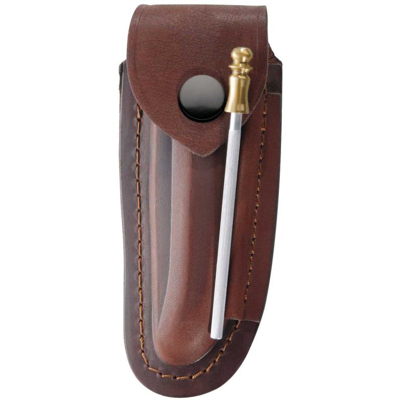 Herbertz brown leather case 14cm, for Laguiole knife with 12 cm handle length