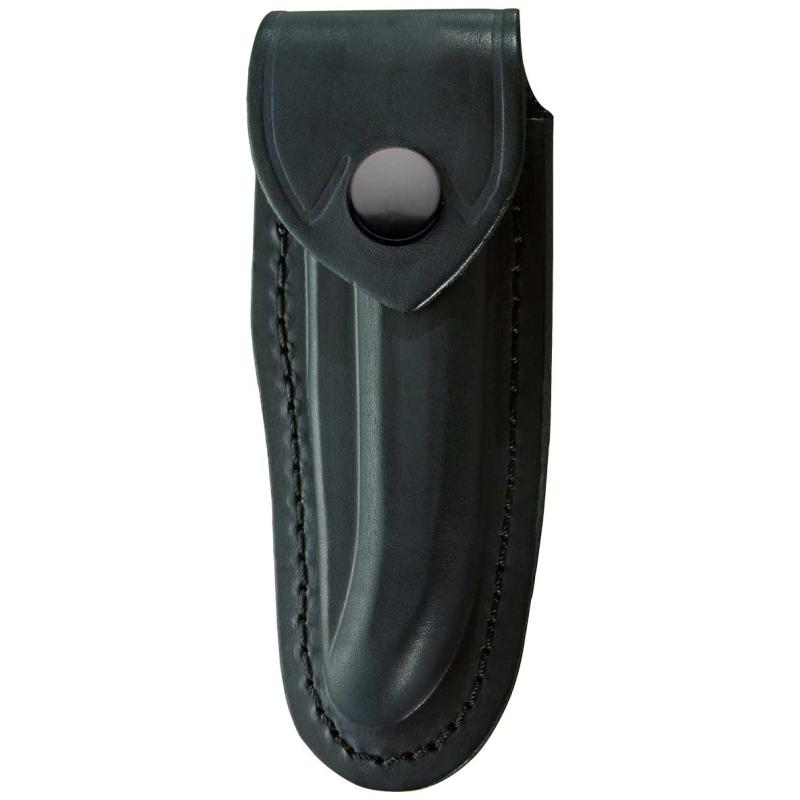 Herbertz black leather case 14cm, for Laguiole knife with 12cm handle length