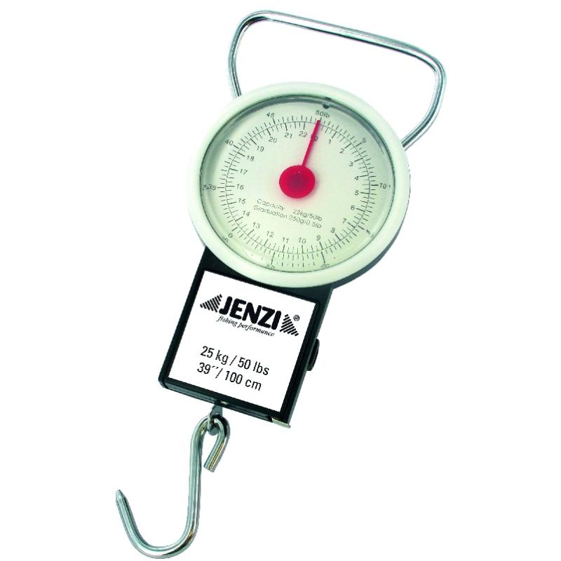 Balance à ressort JENZI Deluxe jusqu'à 22 kg, avec ruban à mesurer E.